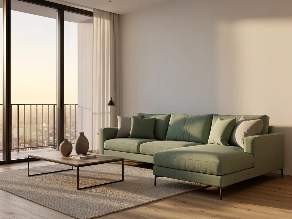 Divan këndor me porosi për një apartament në Tiranë